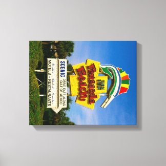 ペンサコーラビーチサイン – 14インチx 11インチキャンバスプリント キャンバスプリント