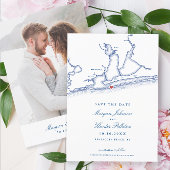 ペンサコーラビーチフロリダエレガントウェディング セーブザデート