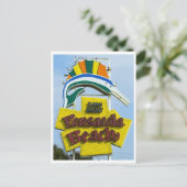 ペンサコーラビーチフロリダヴィンテージ標識 ポストカード (スタンド正面)