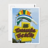 ペンサコーラビーチフロリダヴィンテージ標識 ポストカード (正面/裏面)
