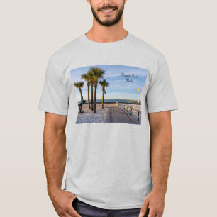 ペンサコーラビーチメンズTシャツへの舗装通路 Tシャツ
