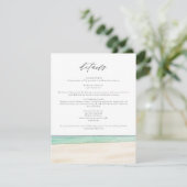 ペンサコーラビーチ水彩フロリダ詳細カード 招待状 (スタンド正面)