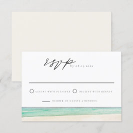 ペンサコーラビーチ　行き先　旅行　出欠確認カード 招待状