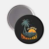 ペンサコーラビーチFLヴィンテージ70sレトロ マグネット (正面/裏面)