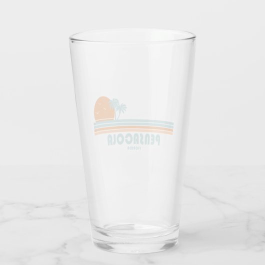 ペンサコーラフロリダサンパームツリーズ タンブラーグラス (裏面)