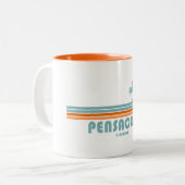 ペンサコーラフロリダサンパームツリーズ ツートーンマグカップ (正面左)