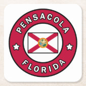 ペンサコーラフロリダ スクエアペーパーコースター (正面)
