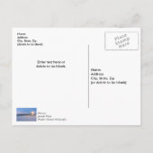 ペンサコーラ朝のライフガードステーションと桟橋の感謝 ポストカード (裏面)