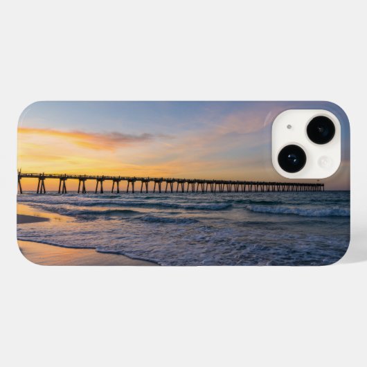 ペンサコーラ桟橋ショアリンサンライズiPhoneケース Case-Mate iPhoneケース (裏面 (横))
