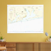 ペンサコーラ湾とアプローチ航海の図11382 キャンバスプリント (インサイチュ (リビング))