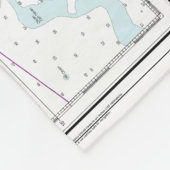 ペンサコーラ湾とアプローチ航海の図11382 フリースブランケット (角)