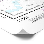 ペンサコーラ湾とアプローチ航海の図11382 ポスター (角)