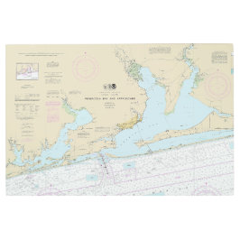 ペンサコーラ湾とアプローチ航海の図11382 メタルプリント