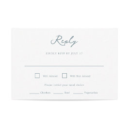 ペンサコーラ結婚式RSVPカード 出欠カード