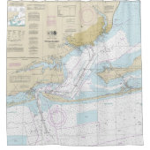 ペンサコーラ航海のベイ図11383 シャワーカーテン (正面)