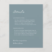 ペンサコーラ ウェディング 封入カード エンクロージャーカード (正面)