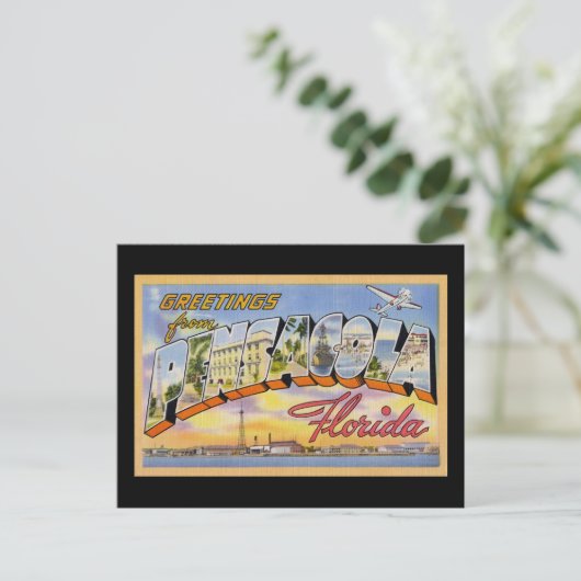 ペンサコーラ・フロリダからの挨拶 ポストカード (スタンド正面)