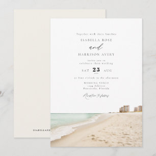 ペンサコーラ・フロリダビーチ行先結婚式 招待状