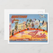 ペンサコーラ、フロリダヴィンテージ大文字葉書 ポストカード (正面/裏面)