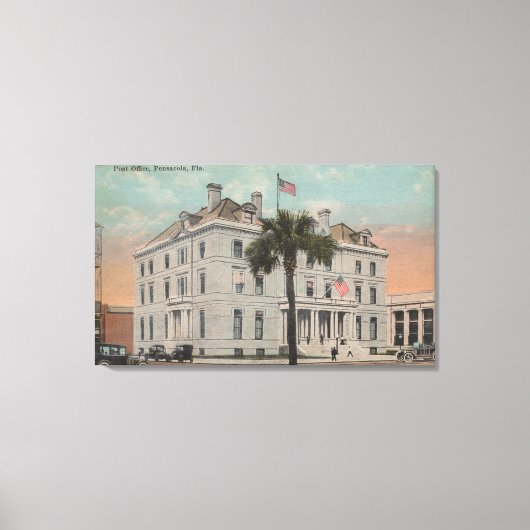 ペンサコーラ,フロリダ – ポストの外観 キャンバスプリント (正面)