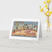 ペンサコーラ，フロリダ – ラージレターのシーン2 カード (黄色い花)