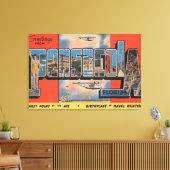 ペンサコーラ，フロリダ – ラージレターのシーン2 キャンバスプリント (インサイチュ (リビング))