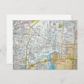 ペンサコーラ、FLヴィンテージマップポストカード ポストカード (正面/裏面)