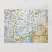 ペンサコーラ、FLヴィンテージマップポストカード ポストカード (正面)