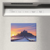 ペンザンスセントミカエル山イングラント旅行 マグネット (インサイチュ (食洗機))