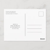 ペンシおもしろいョンリタイアメントパーティの招待状 ポストカード (裏面)