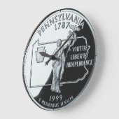 ペンシフェイクルベニア州四半時計 ラージ壁時計 (傾斜)