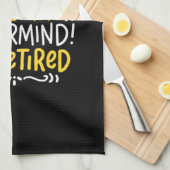 ペンション – 今何時?ああ退職した キッチンタオル (四つ折り)