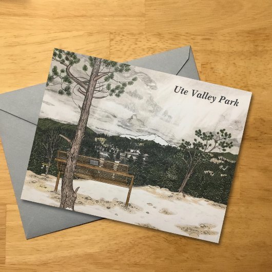 ペンシルアンドペンコロラドマウンテンランドスケープ シーズンポストカード