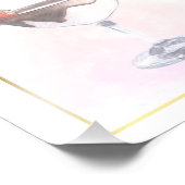 ペンシルアートスタイリッシュセントバレンタインデイカクテル フォトプリント (角)