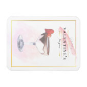 ペンシルアートスタイリッシュセントバレンタインデイカクテル マグネット (横)