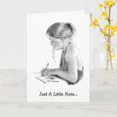 ペンシルアートノートカード、スケッチ カード (黄色い花)