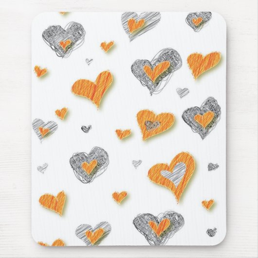 ペンシルアートハートマウスパッド マウスパッド (正面)