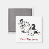 ペンシルアート空手ファイター対mmaファイター戦 マグネット (正面/裏面)