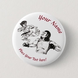 ペンシルアート空手ファイター対mmaファイター戦 缶バッジ