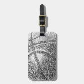 ペンシルエフェクトバスケットボール ラゲッジタグ (正面縦)