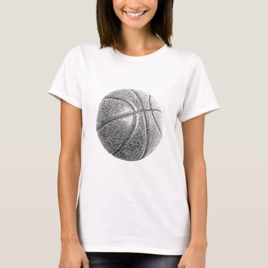 ペンシルエフェクトバスケットボール Tシャツ (正面)