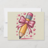 ペンシルコケットボウ先生鑑賞学校 サンキューカード (正面)