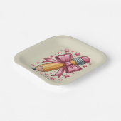 ペンシルコケットボウ先生鑑賞学校 ペーパープレート (傾斜あり)