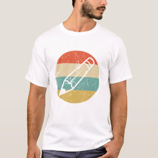 ペンシルシルエットレトロスクール先生長袖 Tシャツ
