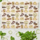 ペンシルバクラシックニアPAオランダアミッシュ食品皿 キッチンタオル (折り畳み)