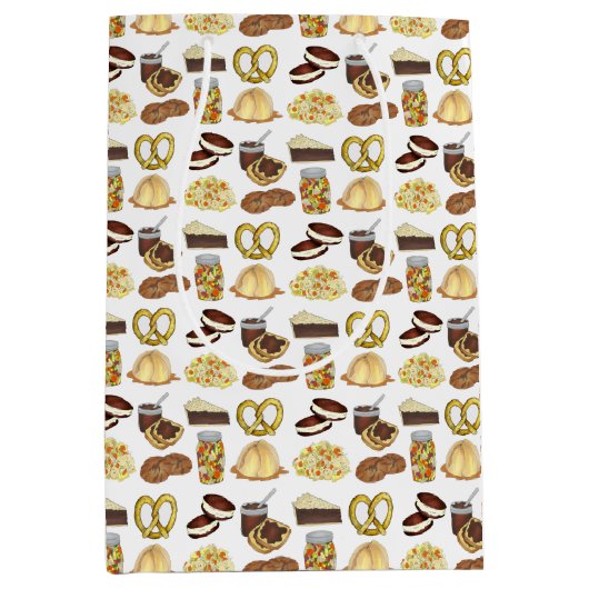 ペンシルバクラシックニアPAオランダアミッシュ食品皿 ミディアムペーパーバッグ (正面)