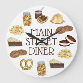 ペンシルバクラシックニアPAオランダアミッシュ食品皿 ラージ壁時計