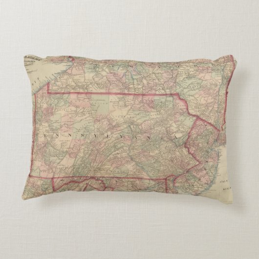 ペンシルバニアおよびニュージャージー アクセントクッション (裏面)