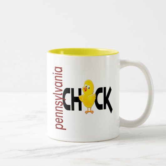 ペンシルバニアのひよこ1 ツートーンマグカップ (右)