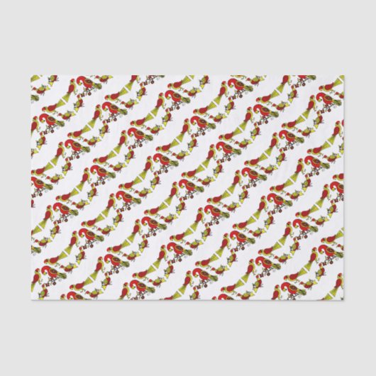 ペンシルバニアのドイツの民芸の鳥 薄葉紙 (正面)